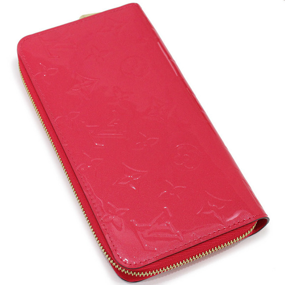 Louis Vuitton Zippy Wallet Long Patent Enamel Vernis Leather Hot Pink - Picture 5 of 7